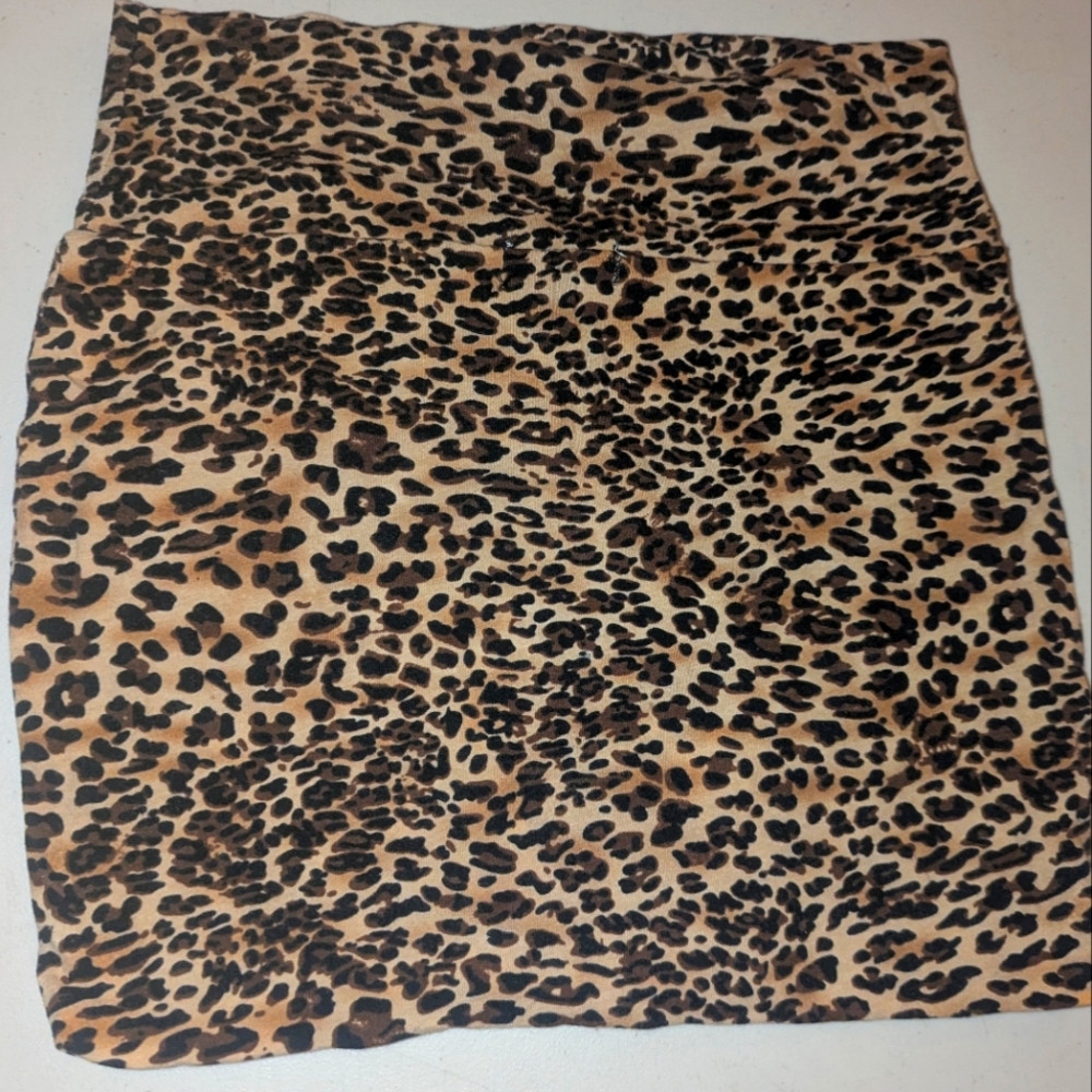 Animal Print Mini Skirt